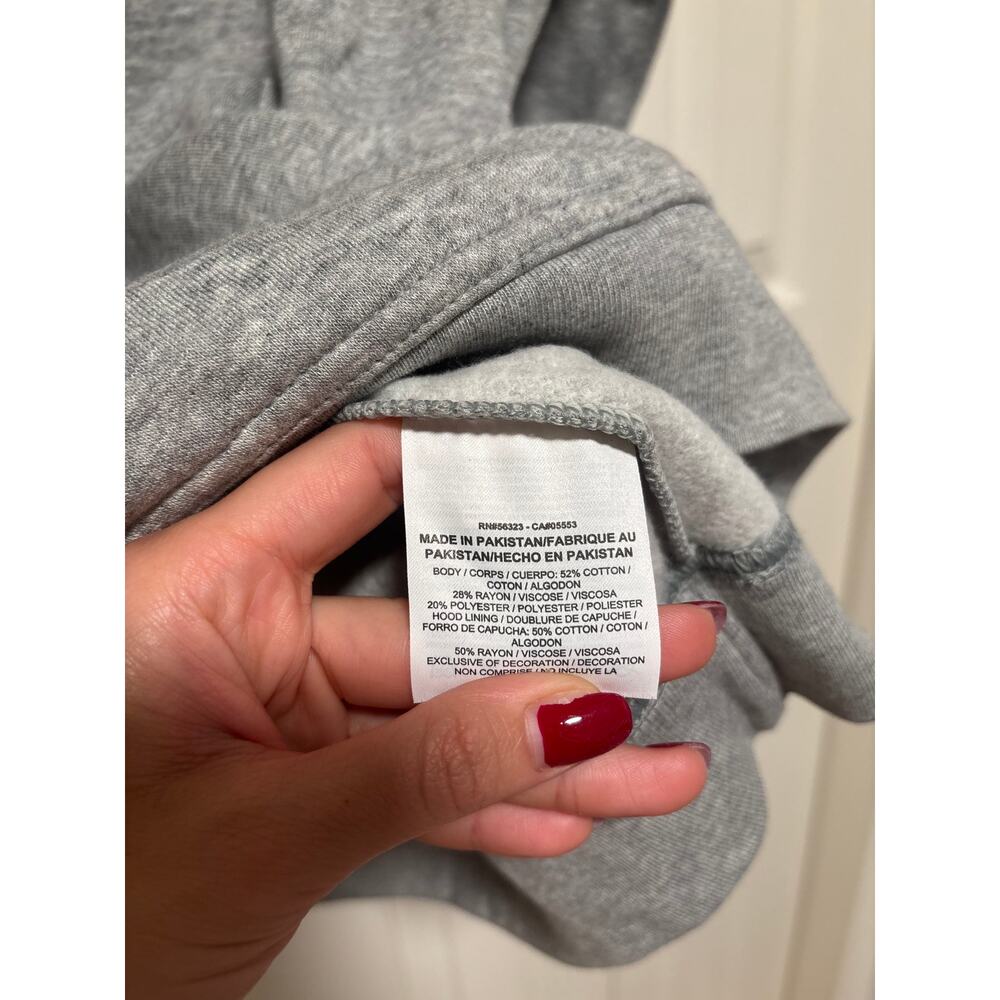 Nike Gray Hoodie Sweatshirt 1X Pullover - Picture 6 of 7